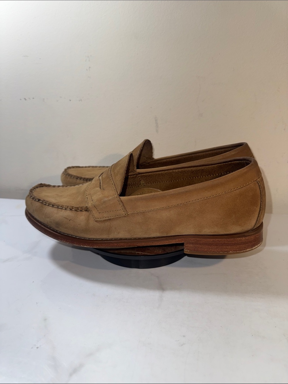 “SOLD” G.H. Bass & Co. Weejuns Leather Nubuck Penny  Loafers - Men’s 10D